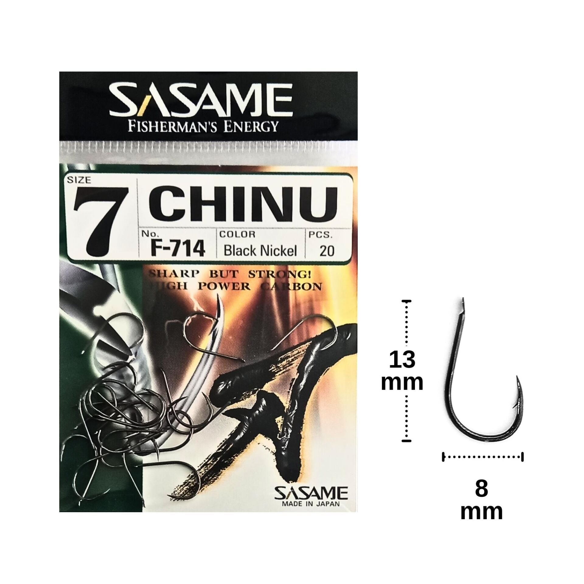 Sasame F-714 No:7 Chinu Olta İğnesi 20 Adet