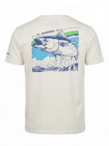 Shimano Ecru Tuna S Beden T-Shirt
