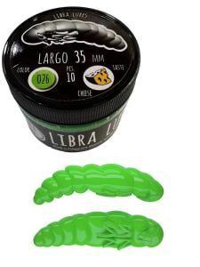 Libra Lures Largo 35mm Cheese Silikon Yem 10 Adet 026 Hot Green
