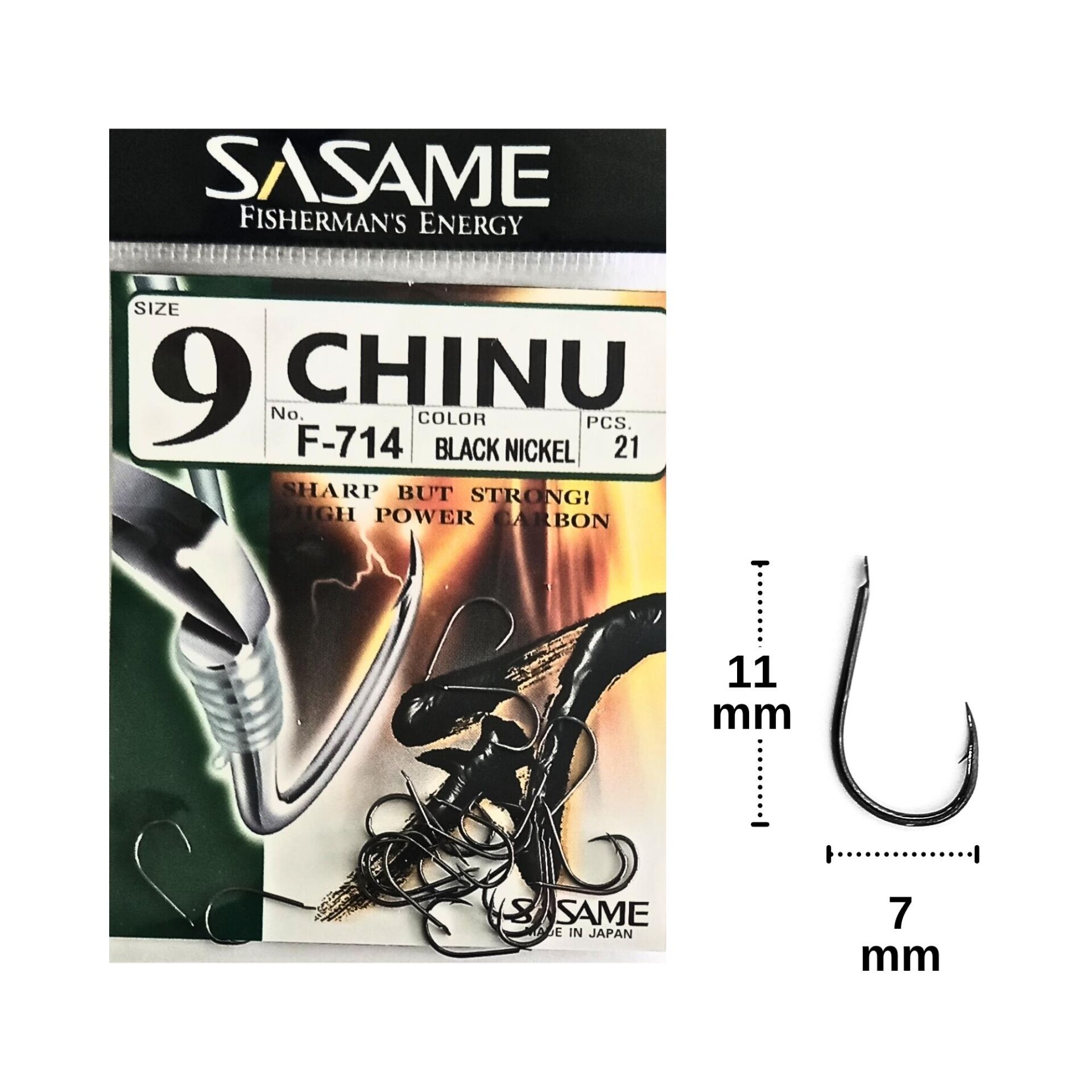 Sasame F-714 No:9 Chinu Olta İğnesi 21 Adet