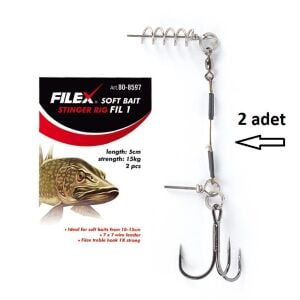 Fil Filex Soft Bait Stinger Rig 5cm 2 Adet