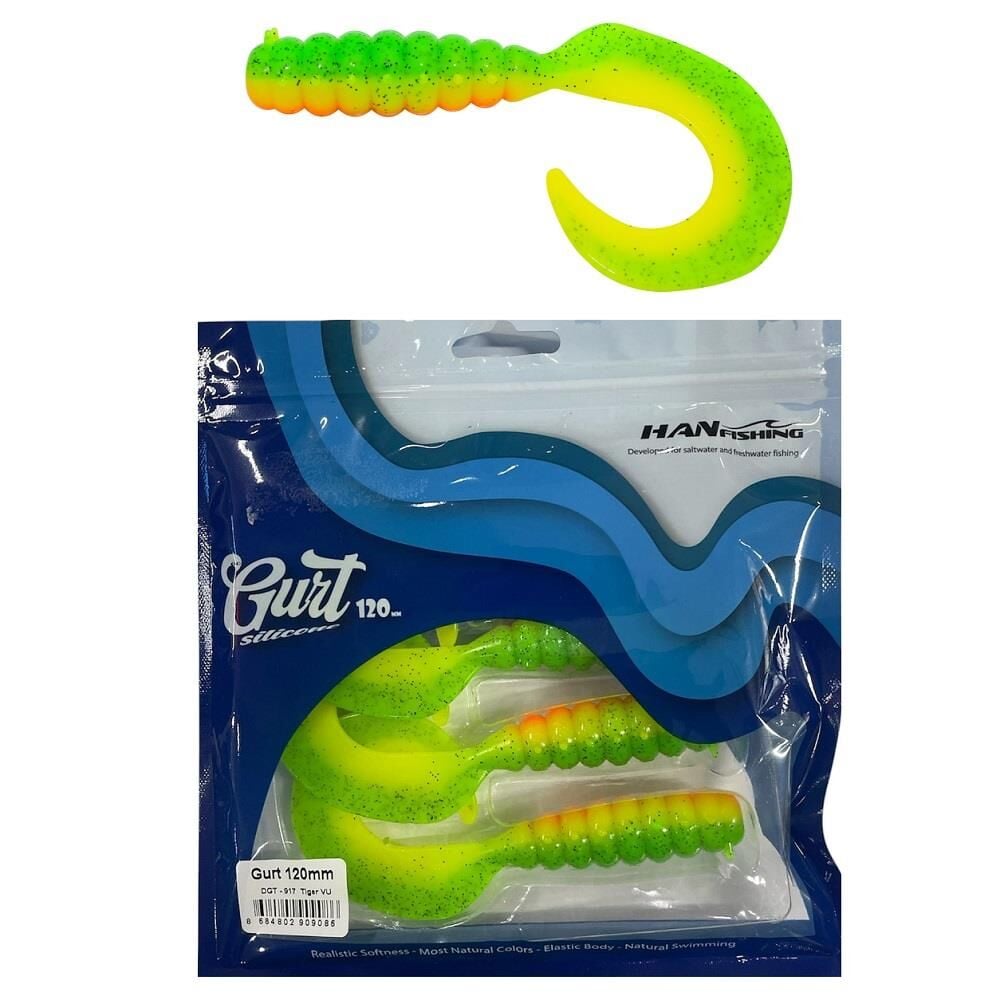 Hanfish Gurt 120 12cm Silikon Yem 3 Adet DGT917 Tiger UV