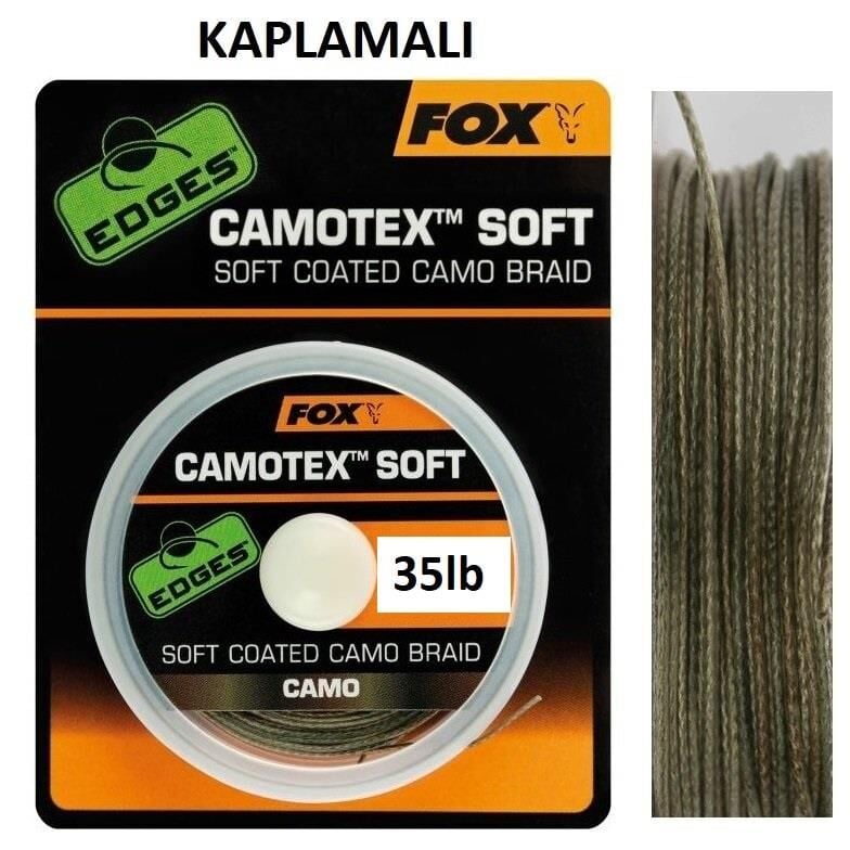 Fox Edges Camotex Soft 20m 35lb Kaplamalı Rig İpi