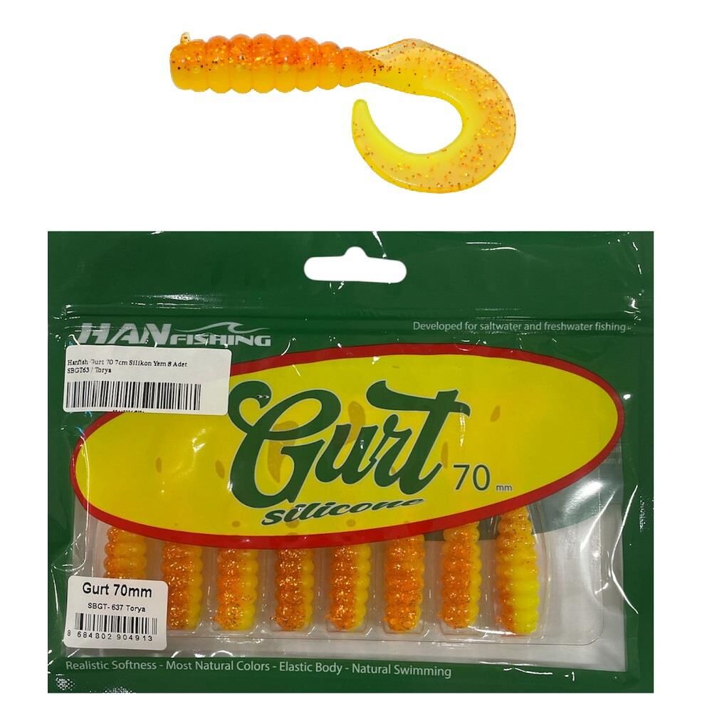 Hanfish Gurt 70 7cm Silikon Yem 8 Adet SBGT637 Torya