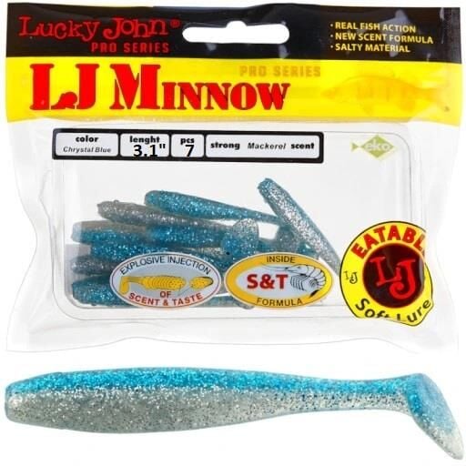 Lucky John LJ Minnow 3.3'' (8.38 cm) 7P Silikon Yem T05