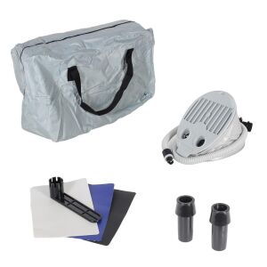 Remixon 240cm 0.70mm Izgara Taban Şişme Bot Gray Blue