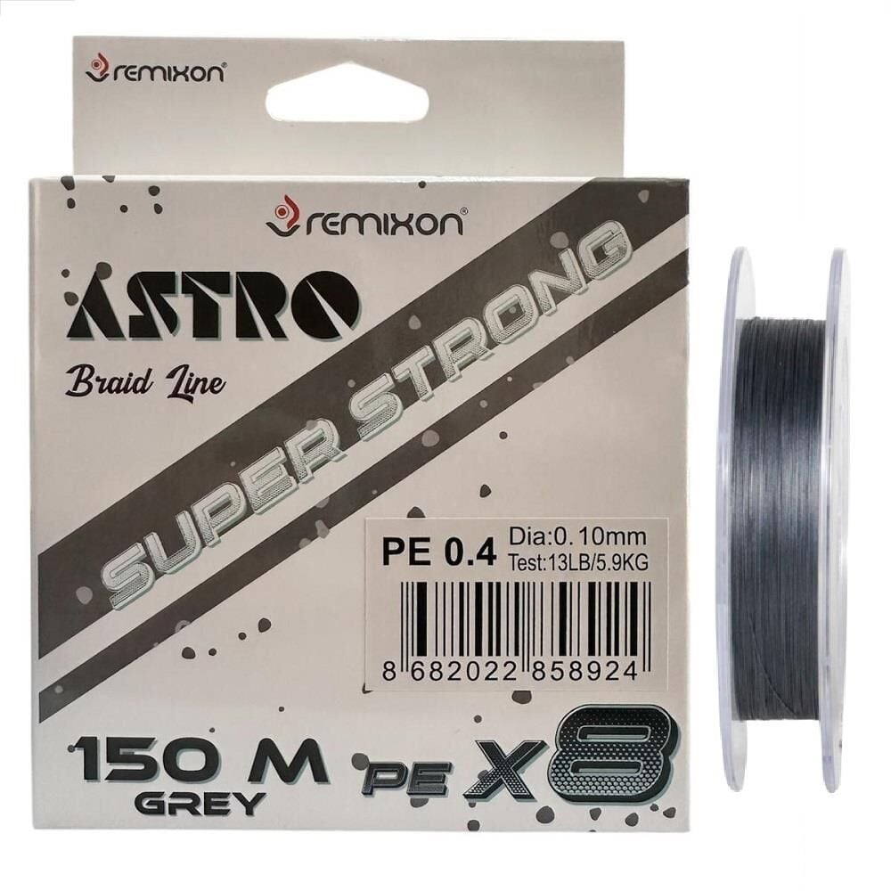 Remixon Astro 8x 0.10mm 150m Grey İp Misina