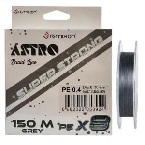 Remixon Astro 8x 0.10mm 150m Grey İp Misina