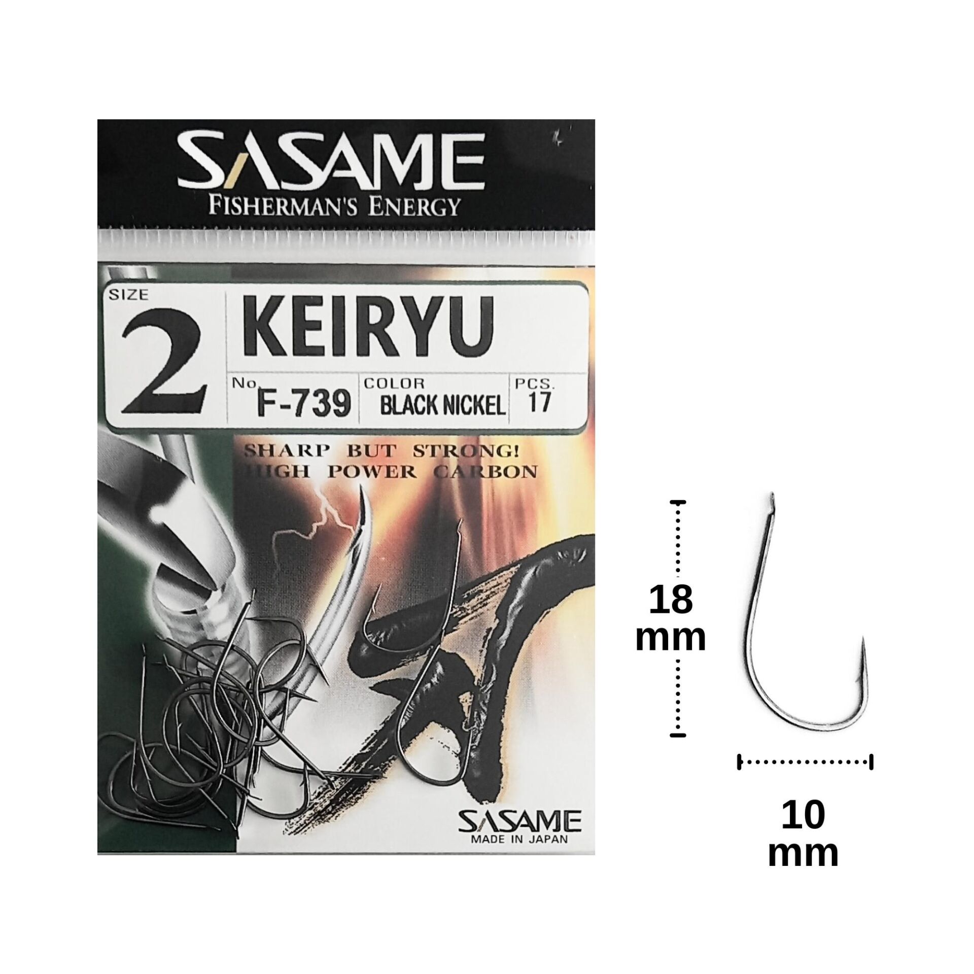 Sasame F-739 No:2 Keiryu Olta İğnesi 17 Adet