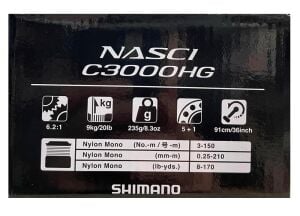Shimano Nasci FD C3000 HG Spin Olta Makinesi