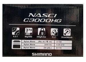 Shimano Nasci FD C3000 HG Spin Olta Makinesi