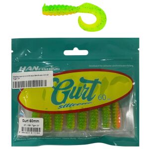 Hanfish Gurt 60 6cm Silikon Yem 8 Adet GT108 Tiger UV