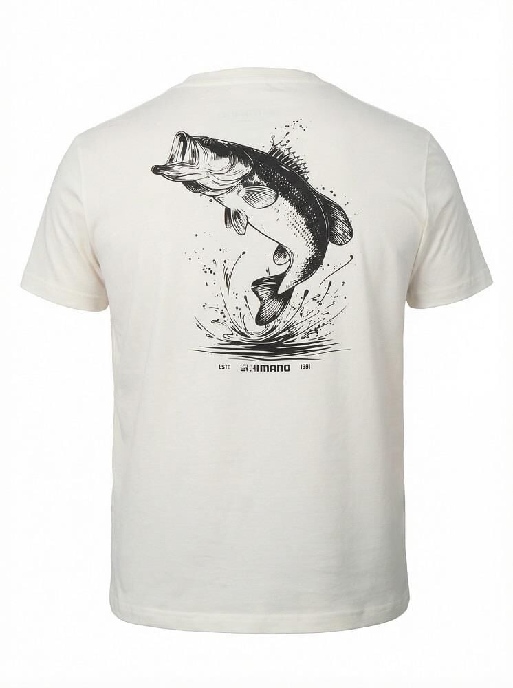 Shimano Ecru Seabass L Beden T-Shirt