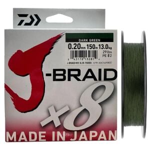 Daiwa J-Braid 8X Dark Green 150 mt 0.20 mm İp Misina
