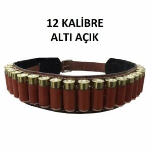 Profesyonel Leather Altı Açık Deri Fişeklik (12 Kalibre)