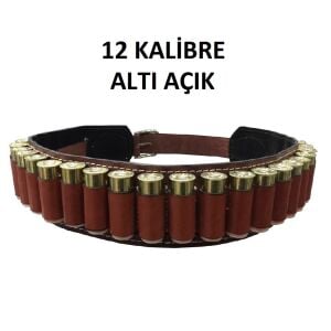 Profesyonel Leather Altı Açık Deri Fişeklik (12 Kalibre)
