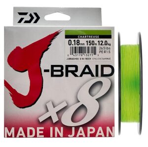 Daiwa J-Braid 8X Chartreuse 150 mt 0.18 mm İp Misina
