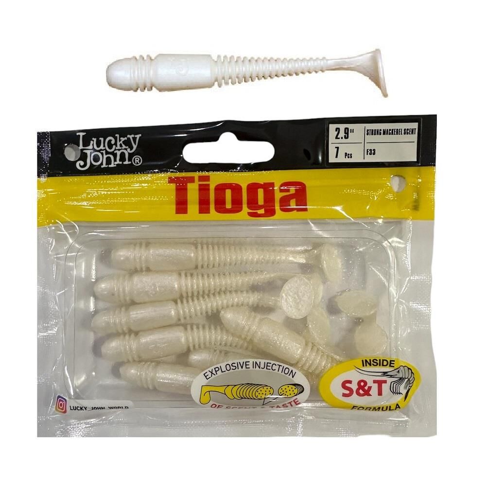 Lucky John Tioga 2.9'' (7.36 cm) 7P Silikon Yem F33