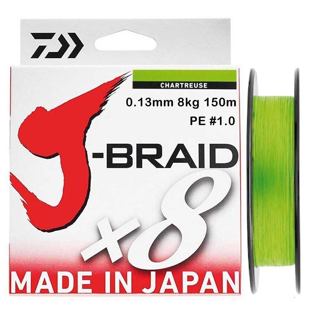 Daiwa J-Braid 8X Chartreuse 150 mt 0.13 mm İp Misina