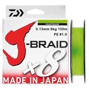 Daiwa J-Braid 8X Chartreuse 150 mt 0.13 mm İp Misina