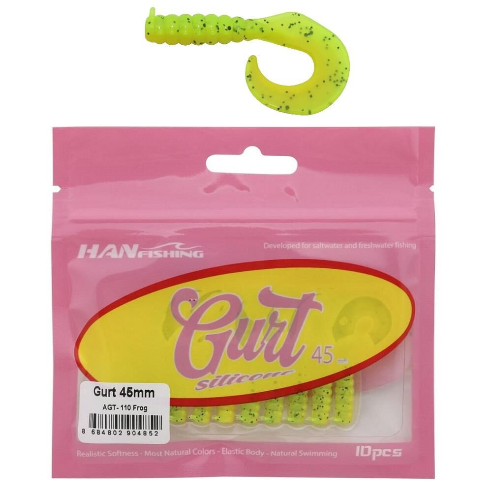 Hanfish Gurt 45 4.5cm LRF Silikon Yem 10 Adet AGT110 Frog