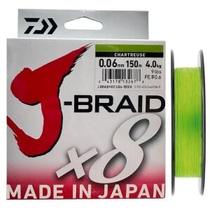 Daiwa J-Braid 8X Chartreuse 150 mt 0.06 mm İp Misina