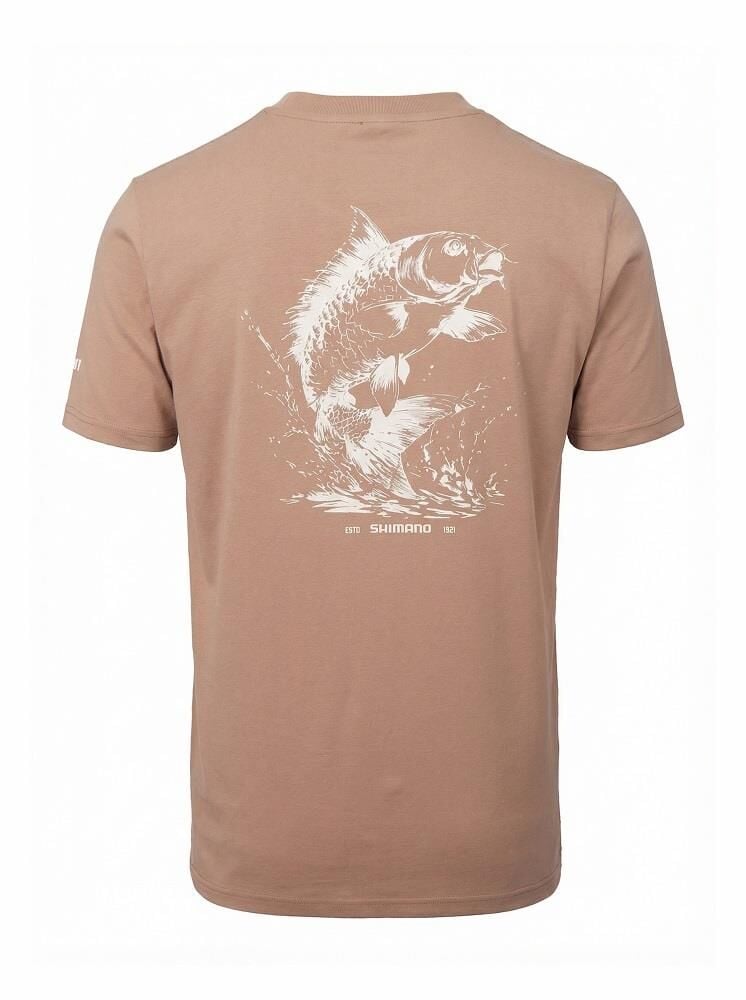 Shimano Brown Carp Sazan XL Beden T-Shirt