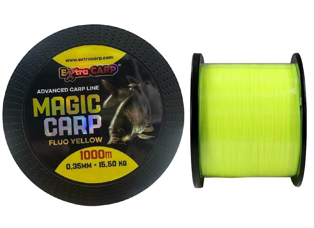 Extra Carp Magic Carp 1000mt 0.35mm 15.5kg Fluo Yellow Sazan Misinası