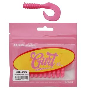 Hanfish Gurt 45 4.5cm LRF Silikon Yem 10 Adet AGT100 Pearyl Pink Special