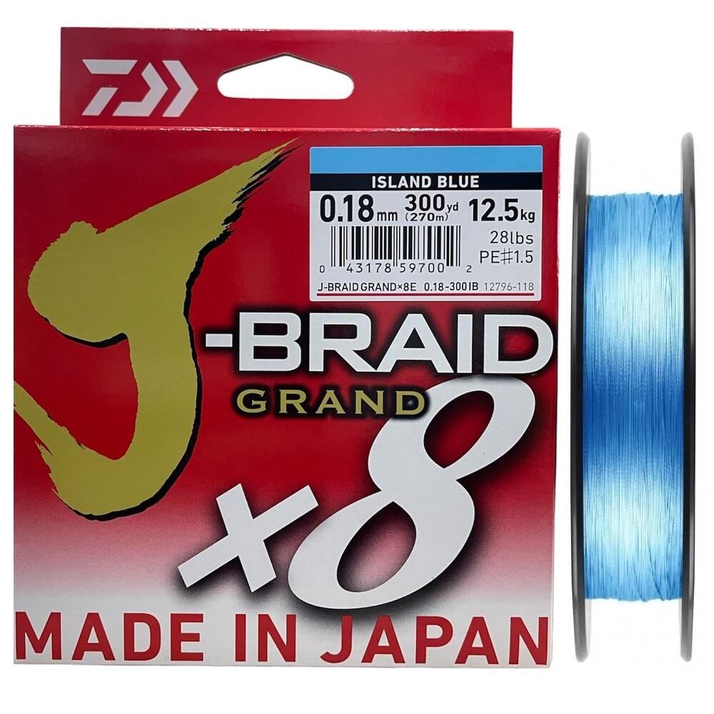 Daiwa J-Braid Grand 270mt 0.18mm 8X Island Blue İp Misina