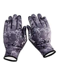 Fujin Pro Angler Winter Gloves M/L Balıkçı Eldiveni Black Camo