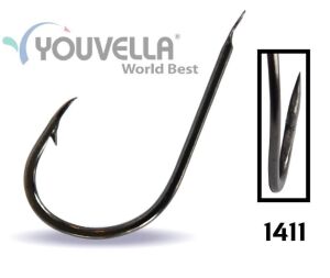 Youvella 1411 No:1/0 Kore Olta İğnesi Siyah Nikel 100 Adet