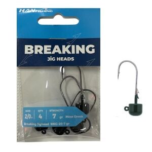 Hanfish Breaking Green BMG Jig Head Zoka 7gr No:2/0 (4 Adet)