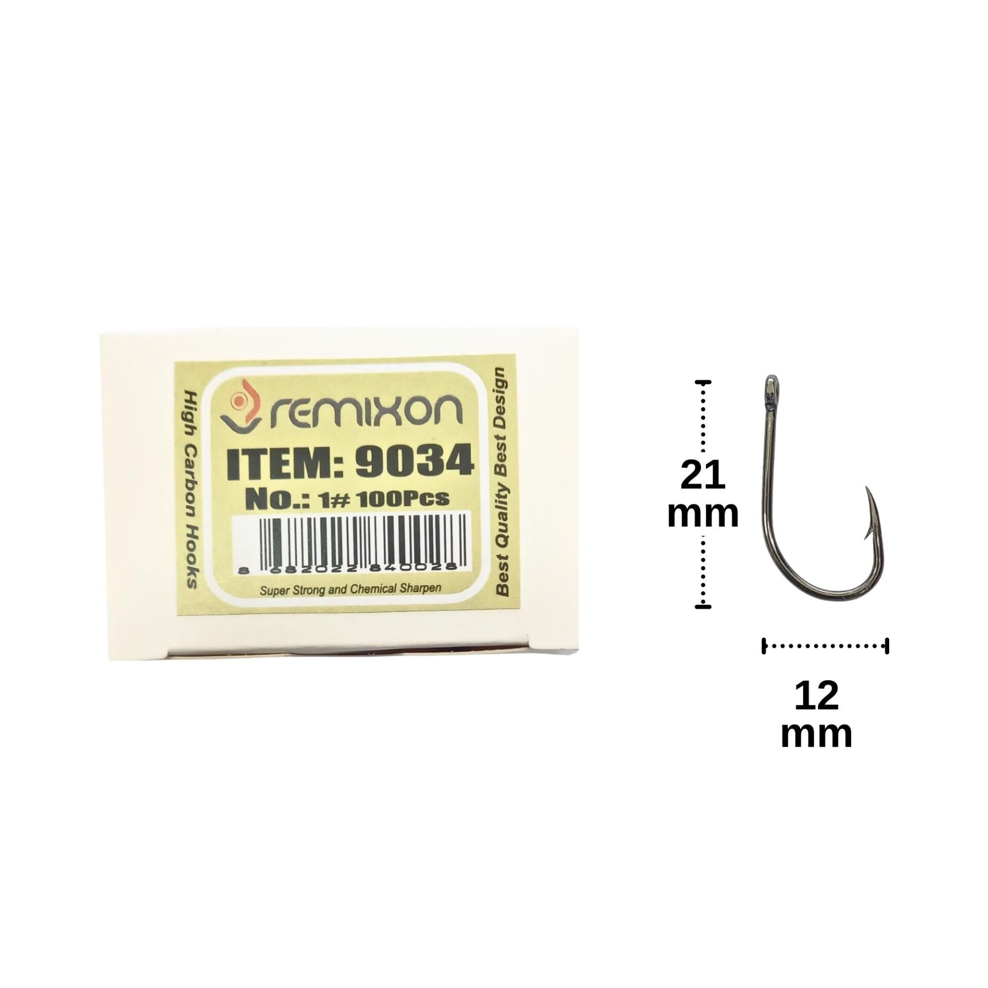 Remixon 9034 No:1 Black Nikel Olta İğnesi 100 Adet