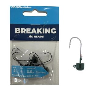 Hanfish Breaking Green BMG Jig Head Zoka 3.5gr No:2 (4 Adet)