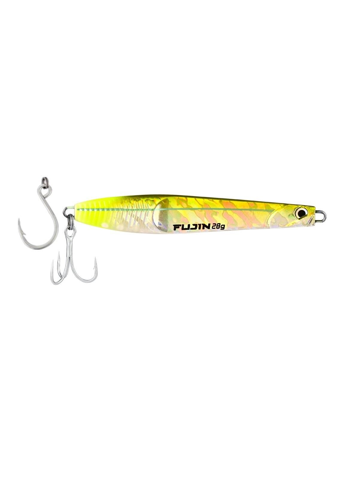 Fujin Jigeer 28gr 102mm Jig Yem MT38 Uv Green Silver