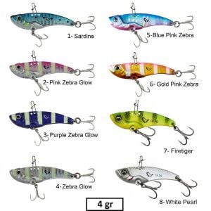 Savage Gear 3D Minnow Metal VİB Blade Vibrasyon Jig 4 gr 3.5 cm