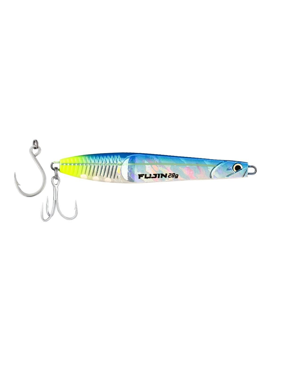 Fujin Jigeer 28gr 102mm Jig Yem MT36 Uv Blue Chrome