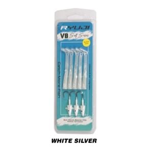 Ryuji V8 10cm 10gr Silikon Yem (3+5) White Silver