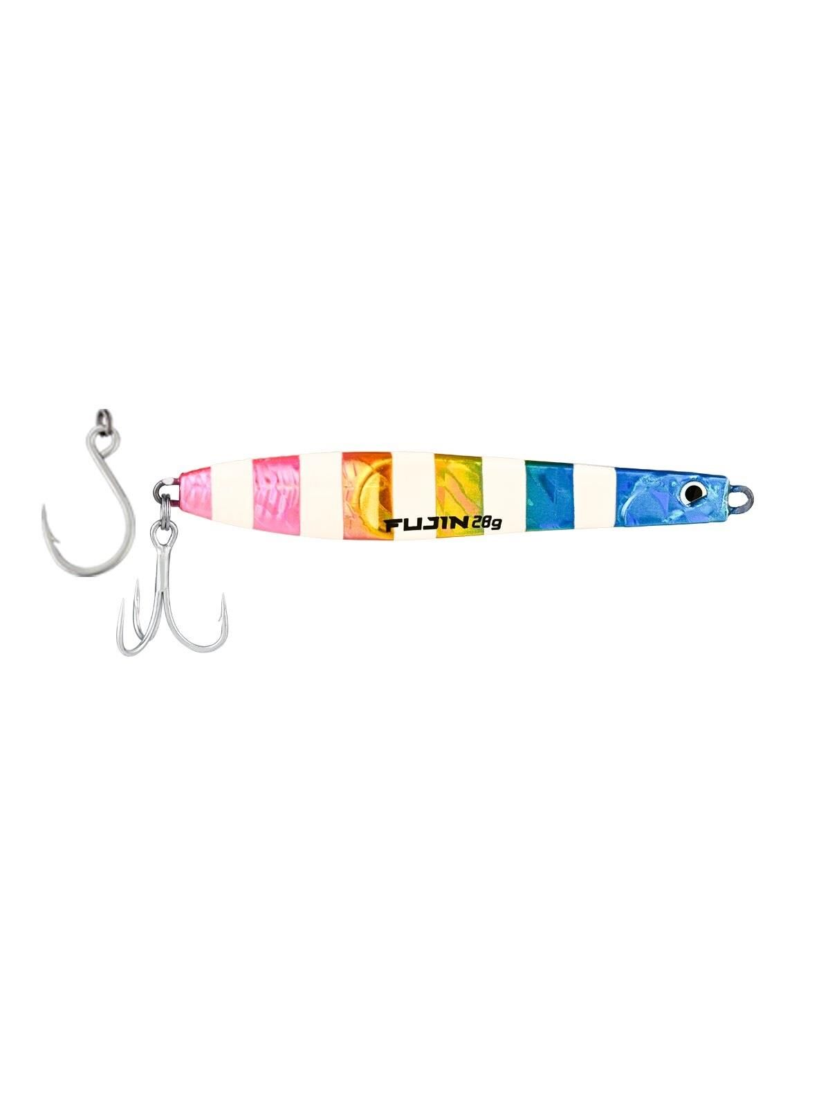 Fujin Jigeer 28gr 102mm Jig Yem MT23 Jolly Zebra Glow
