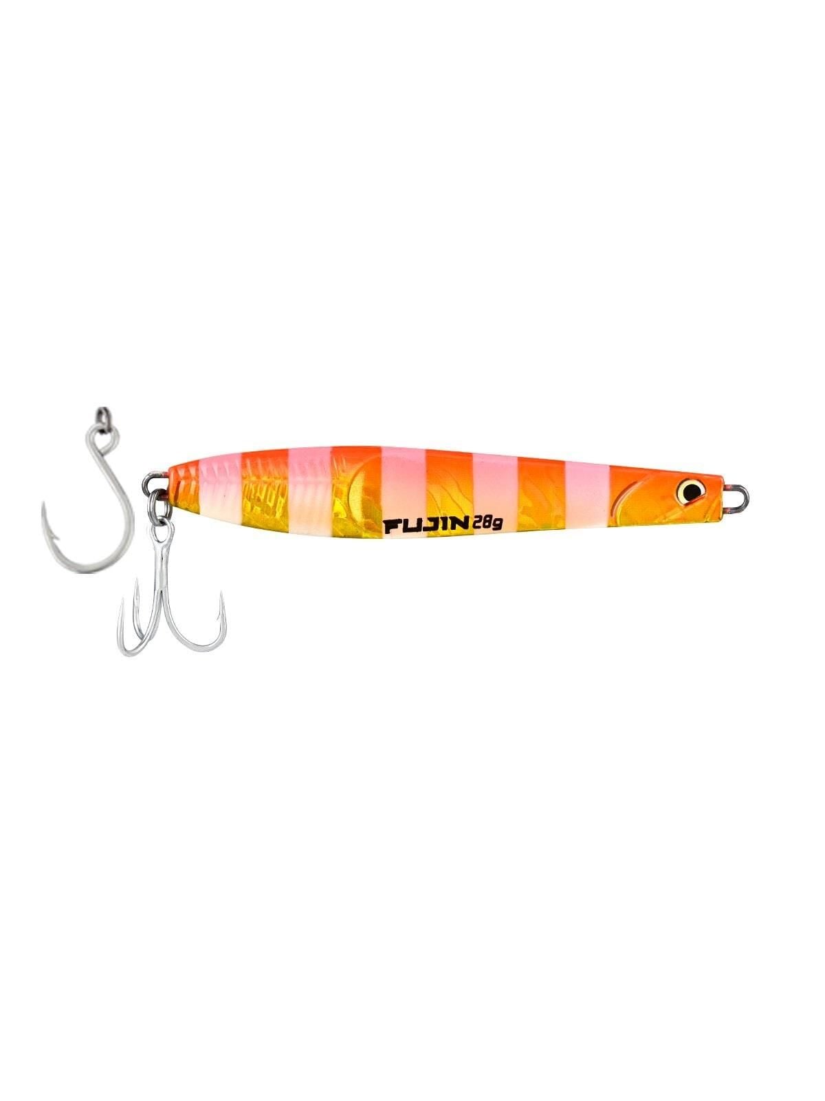Fujin Jigeer 28gr 102mm Jig Yem MT20 Uv Gold Zebra Glow