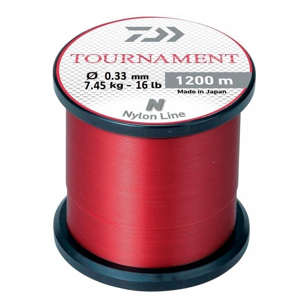 Daiwa Tournament Red 1200mt 0.33mm Bobin Olta Misinası Kırmızı