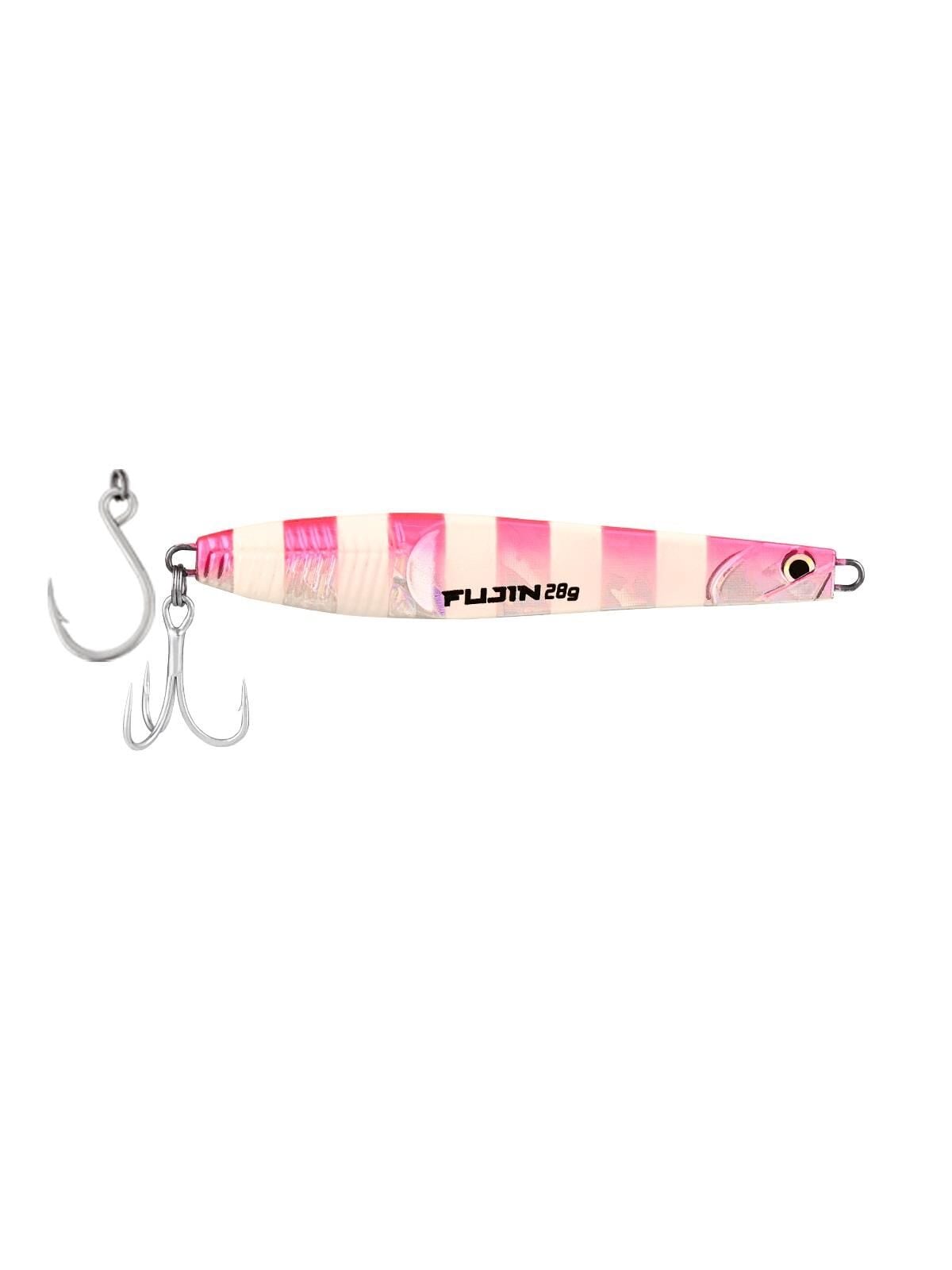 Fujin Jigeer 28gr 102mm Jig Yem MT02 Uv Pink Zebra Glow