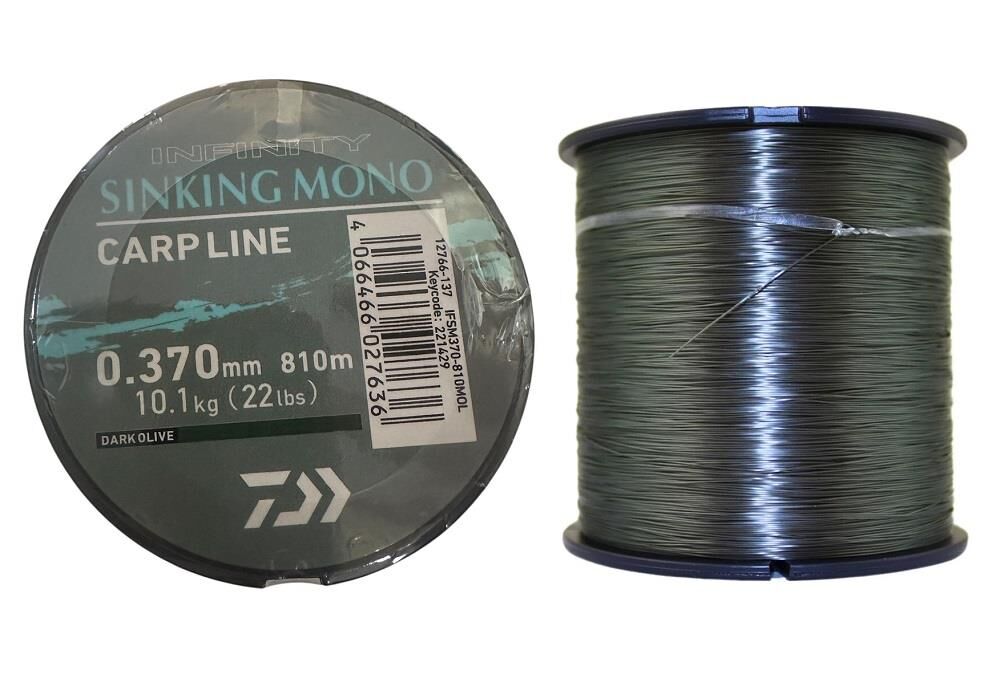 Daiwa İnfinity 810mt 0.37mm Sinking Sazan Misinası Dark Olive