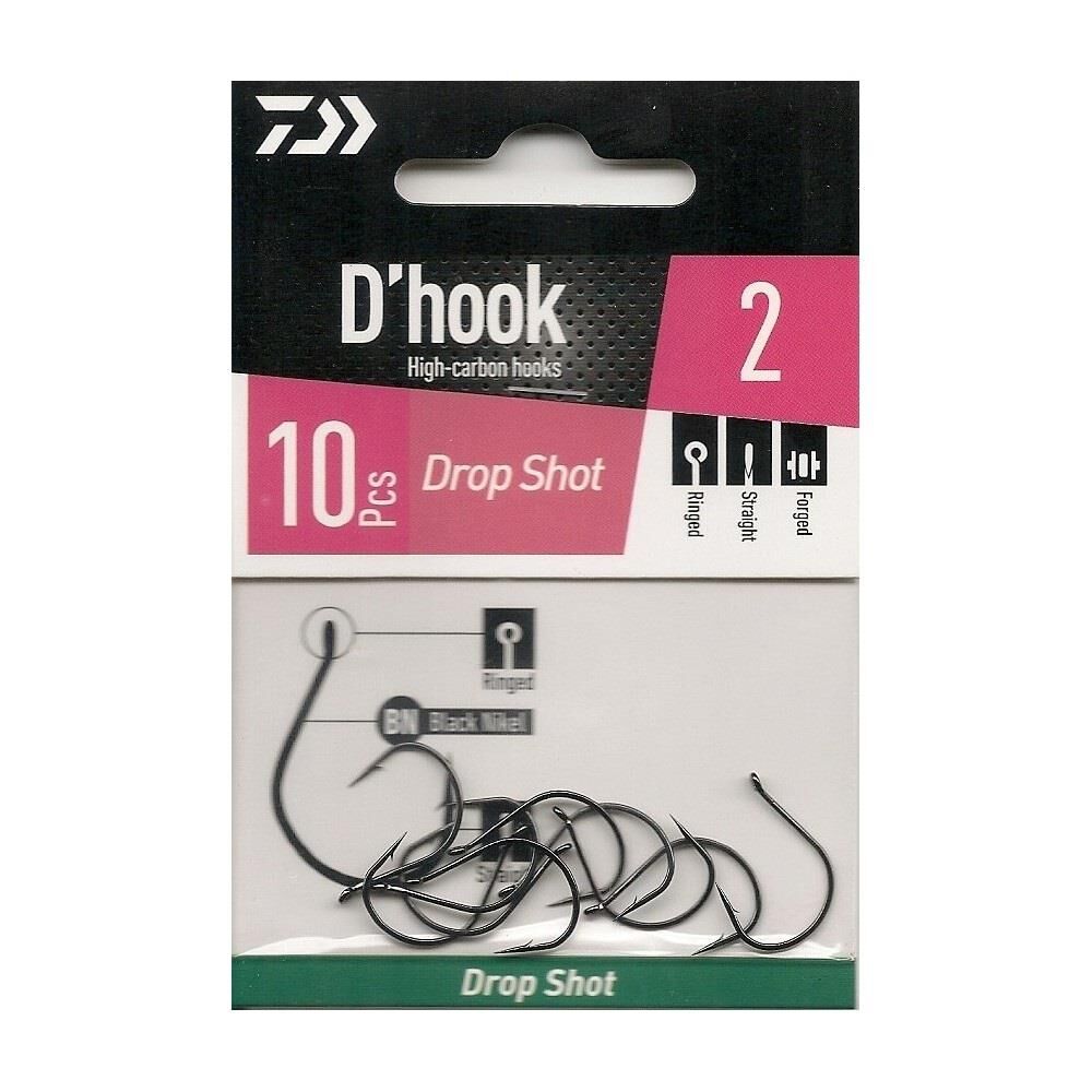 Daiwa Drop Shot İğne Black Nikel No:2 10 Adet