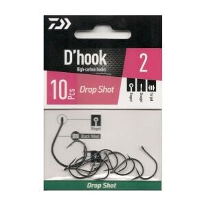 Daiwa Drop Shot İğne Black Nikel No:2 10 Adet