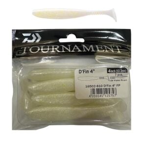 Daiwa Tournament L.S D'Fin 10.2cm 5.5gr Silikon Yem 7 Adet Flake Pearl