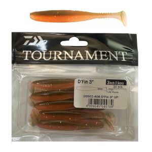 Daiwa Tournament L.S D'Fin 7.6cm 3gr Silikon Yem 10 Adet UV Perch