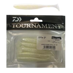 Daiwa Tournament L.S D'Fin 7.6cm 3gr Silikon Yem 10 Adet UV Flake Pearl