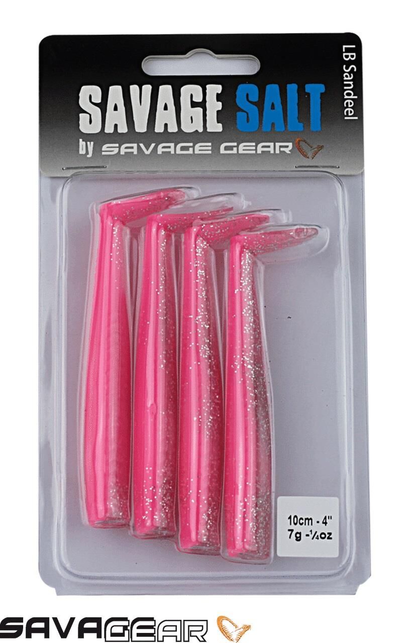 Savage Gear Sandeel 10cm 4 Adet 7g 43-Pınk Glıtter Suni Yem